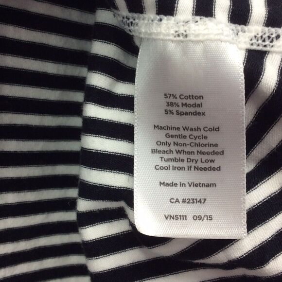 Talbots Athletic Tank Tops Women's Size S Petite Aqua/White Navy/White Striped 2 - Picture 9 of 12